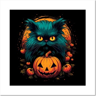 Persian Cat Halloween Posters and Art